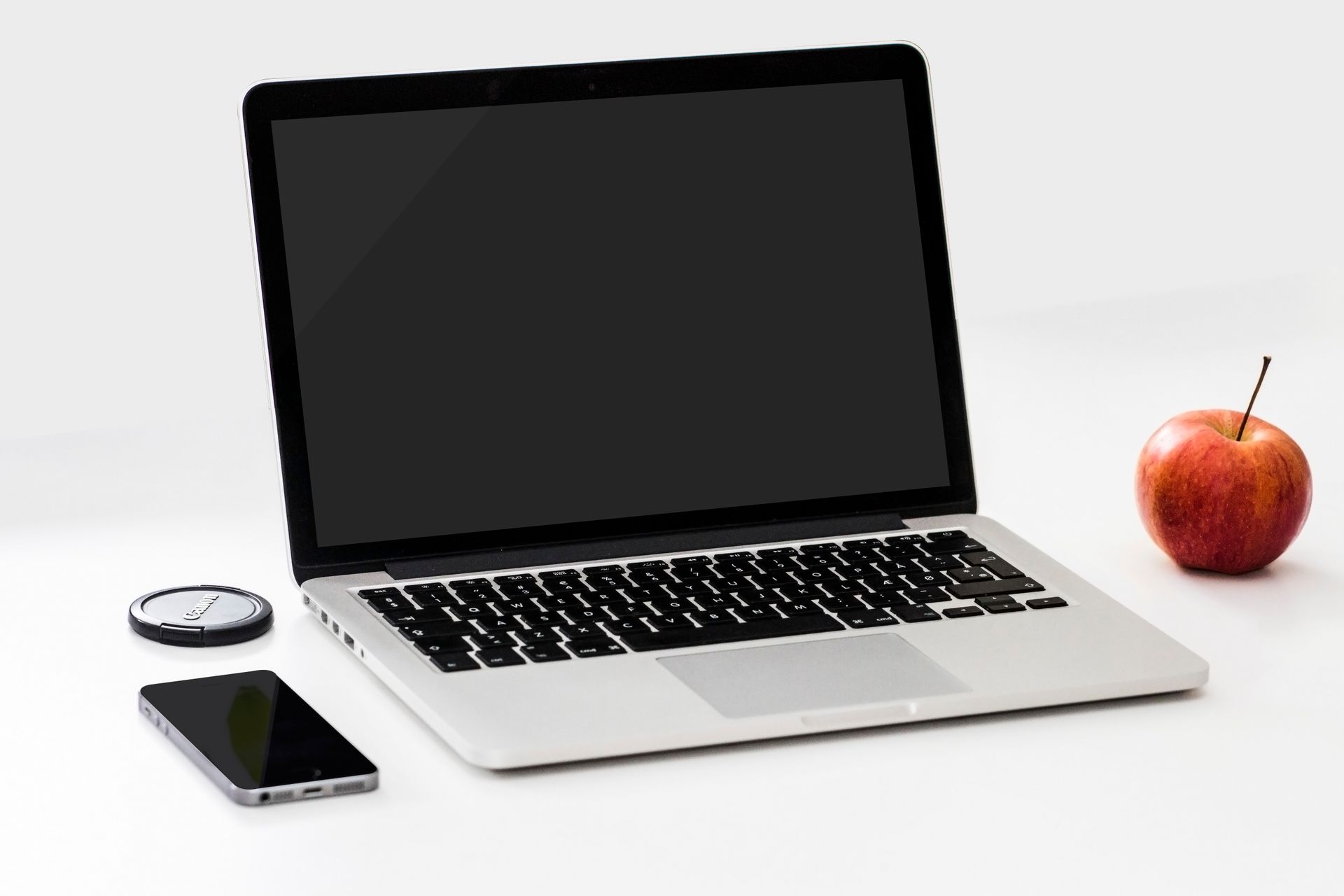 Services Website design displayed on a laptop screen